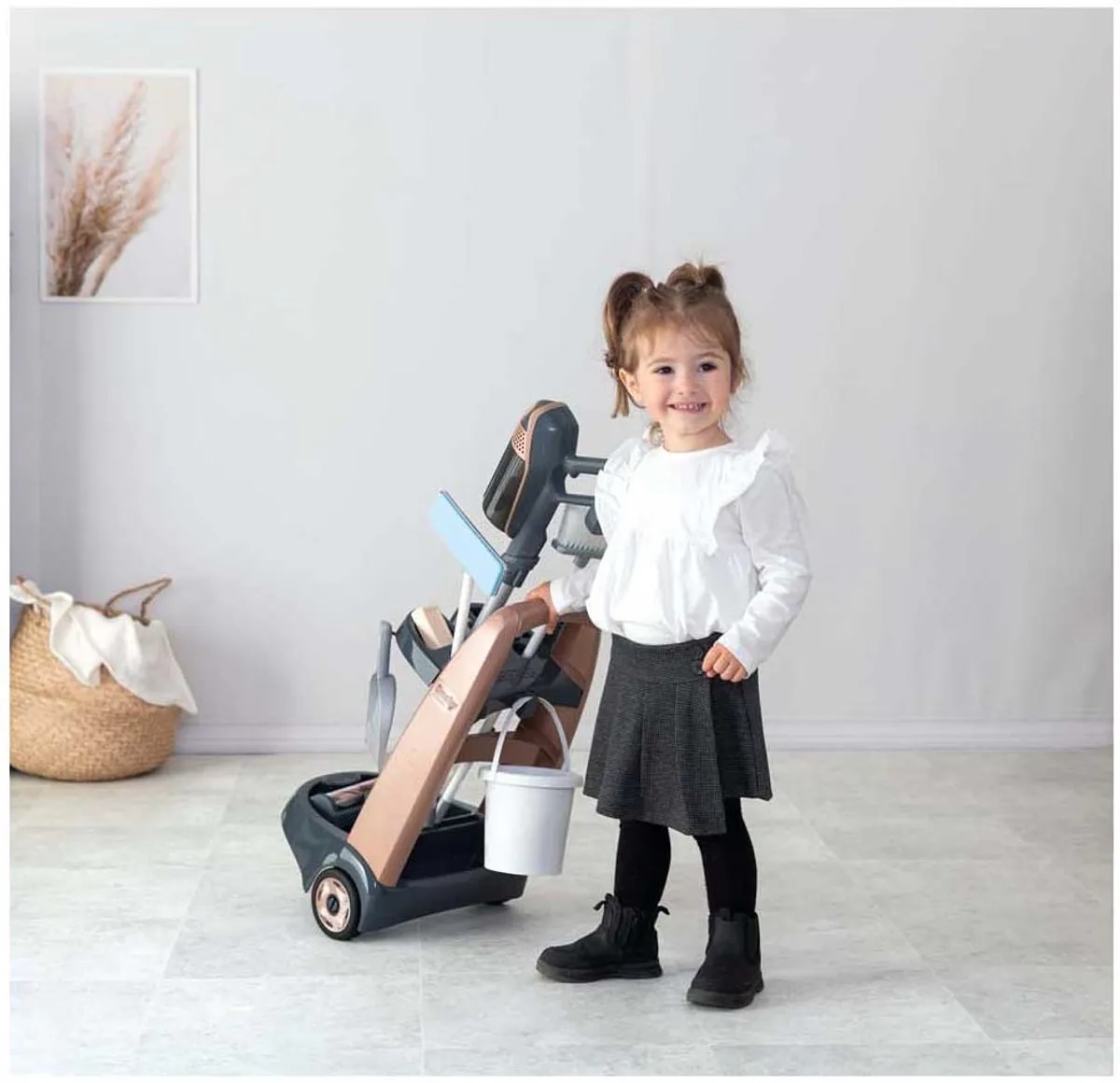 Smoby Rowenta Trolleystofzuiger - Multi kleuren - 10 Accessoires