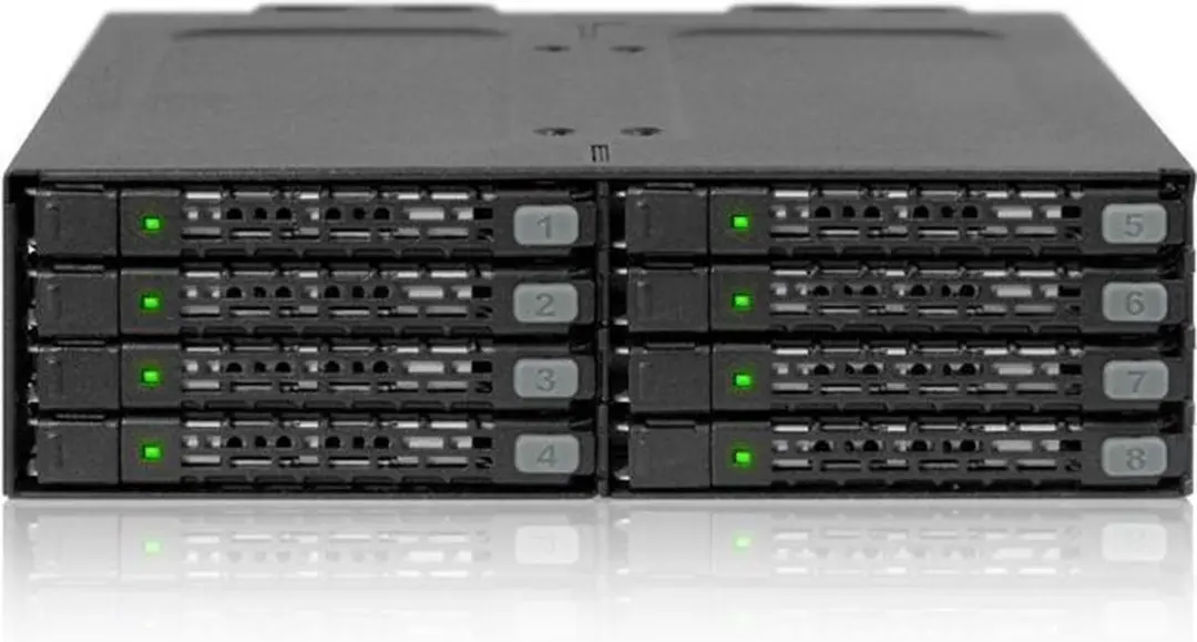 Icy Dock MB998SP-B Opslagbehuizing 8x 2.5" - Zwart