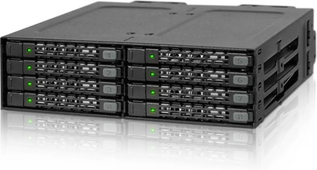 Icy Dock MB998SP-B Opslagbehuizing 8x 2.5" - Zwart