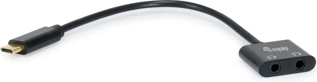 Equip 133469 USB-C naar 2x 3,5mm Audiokabel