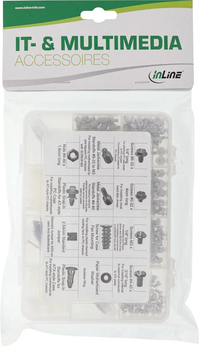 InLine PC-Schroevenset 550 Stuks - Multicolor
