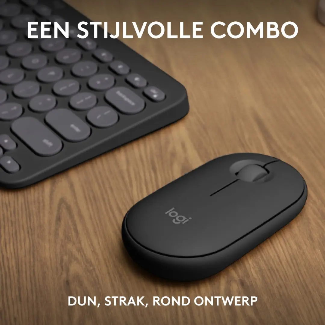 Logitech Pebble 2 Combo - Draadloos Toetsenbord & Muis - Grafiet