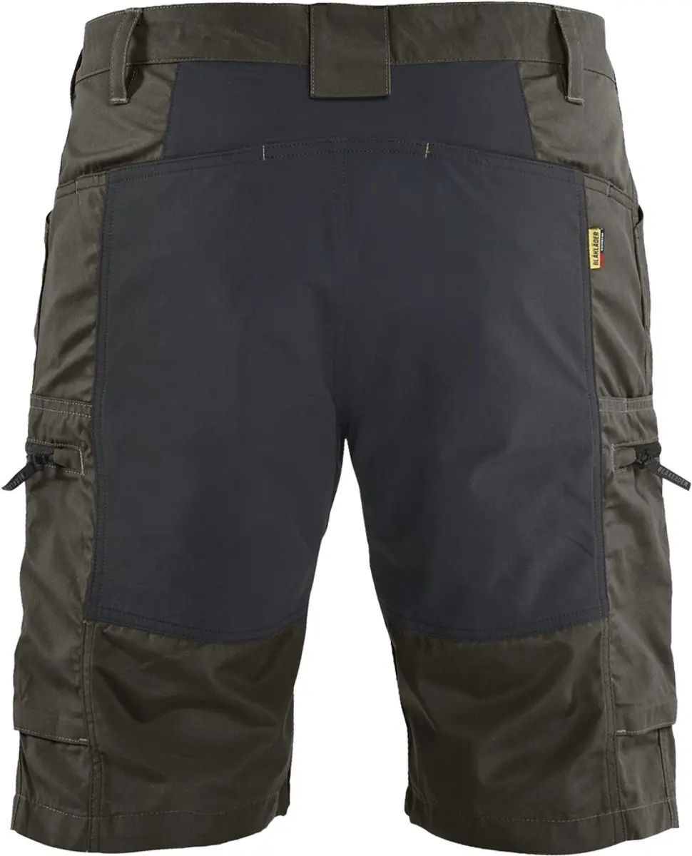 Blåkläder Service Short Stretch 1449-1845 Werkbroek - 46 - Groen/Zwart