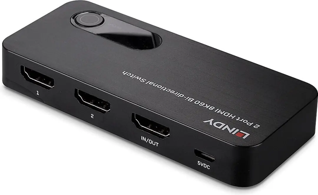 Lindy 38339 HDMI Switch Bidirectioneel - 7680x4320 - Zwart