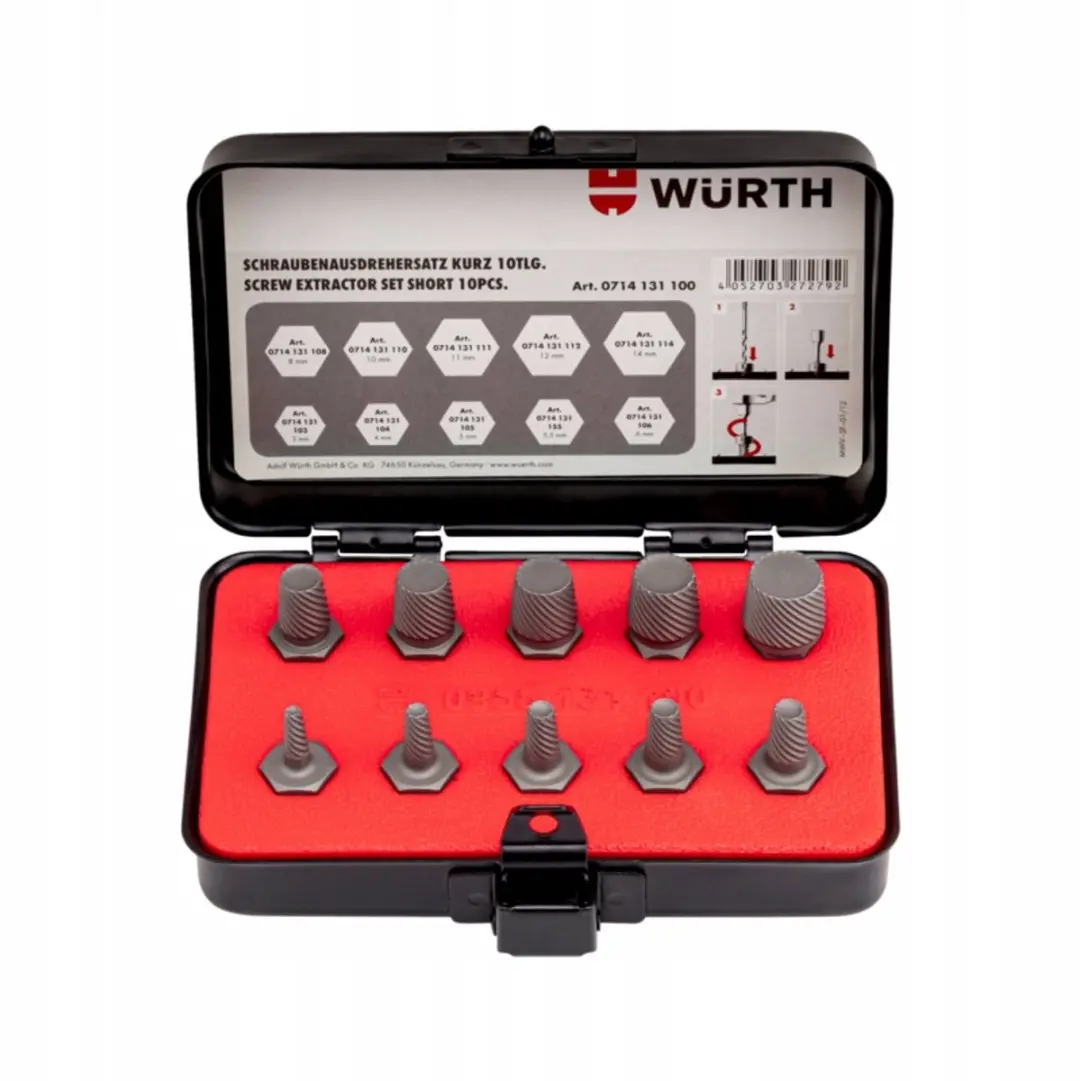 Würth SCREXTR Schroefverwijderaar Set