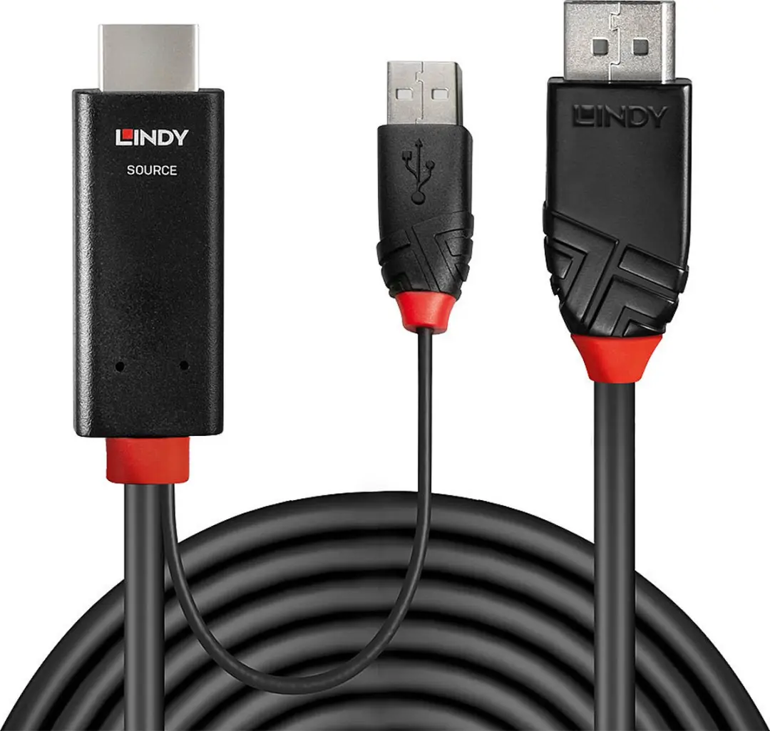 Lindy DisplayPort naar HDMI Adapter 41499 - Zwart