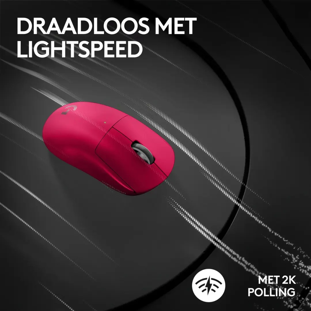 Logitech G Pro X Superlight 2 Gaming Muis - Magenta