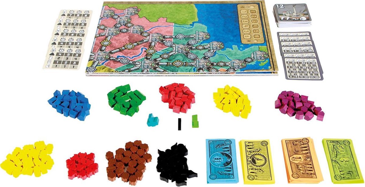 999 Games - Hoogspanning - logistiek en commercieel Bordspel - ook voor 2 spelers -