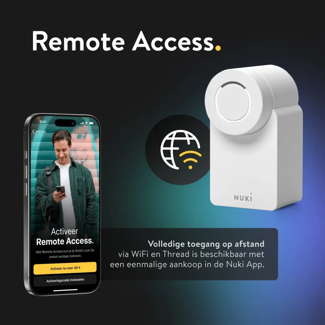 Nuki Smart Lock Go Wit - Sleutelloos Deurslot 200 Sleutels - afbeelding 6 van 6