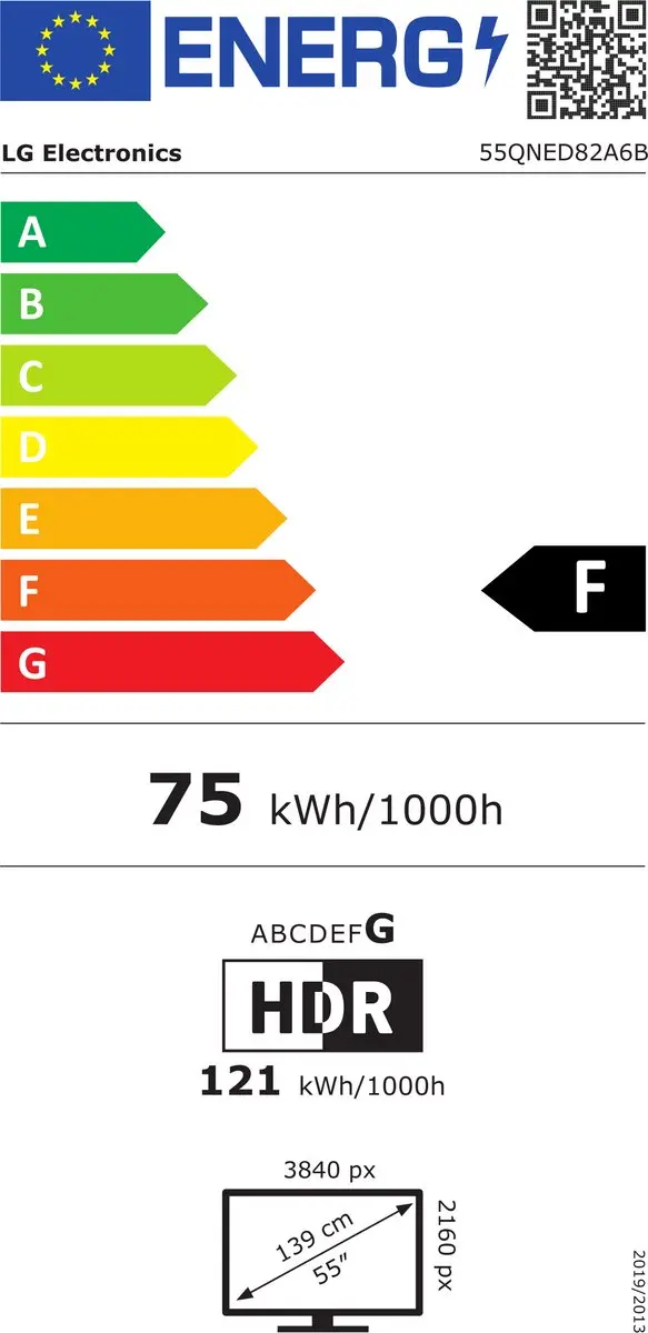LG 55QNED82A6B 55 inch QNED TV - Zwart