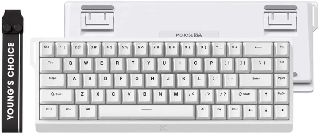 MCHOSE Ace68 Mechanisch Gaming Toetsenbord - Wit 65% Uranus Magnetische Switch 8K Hz