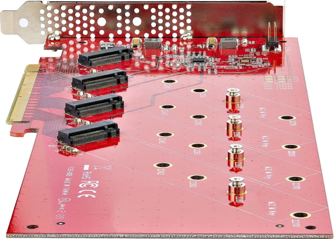Startech QUAD-M2-PCIE-CARD-B PCI-kaart - afbeelding 6 van 6