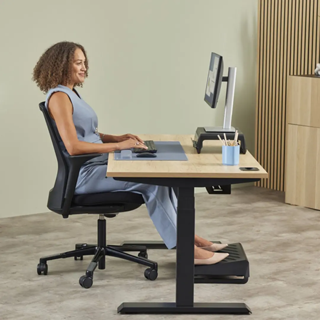 Fellowes Breyta Polssteun Silicone - Lichtblauw