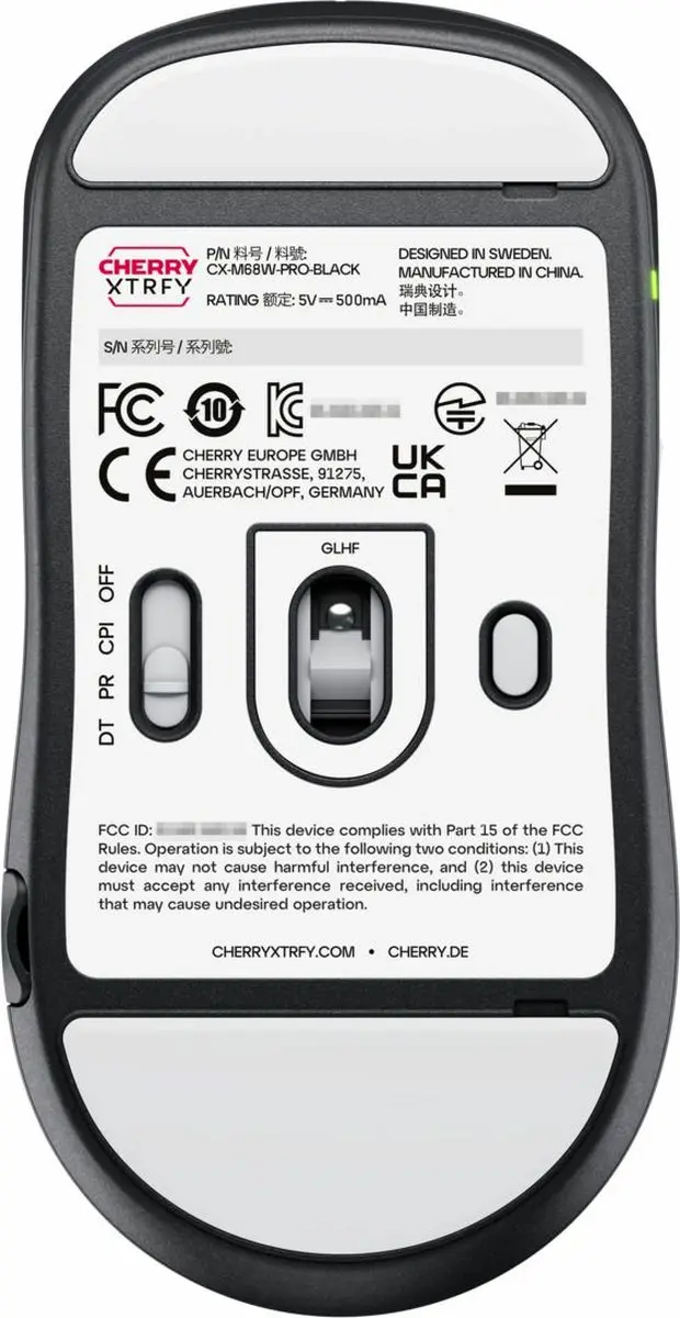 CHERRY XTRFY M68 Pro Wireless Gamingmuis - Zwart