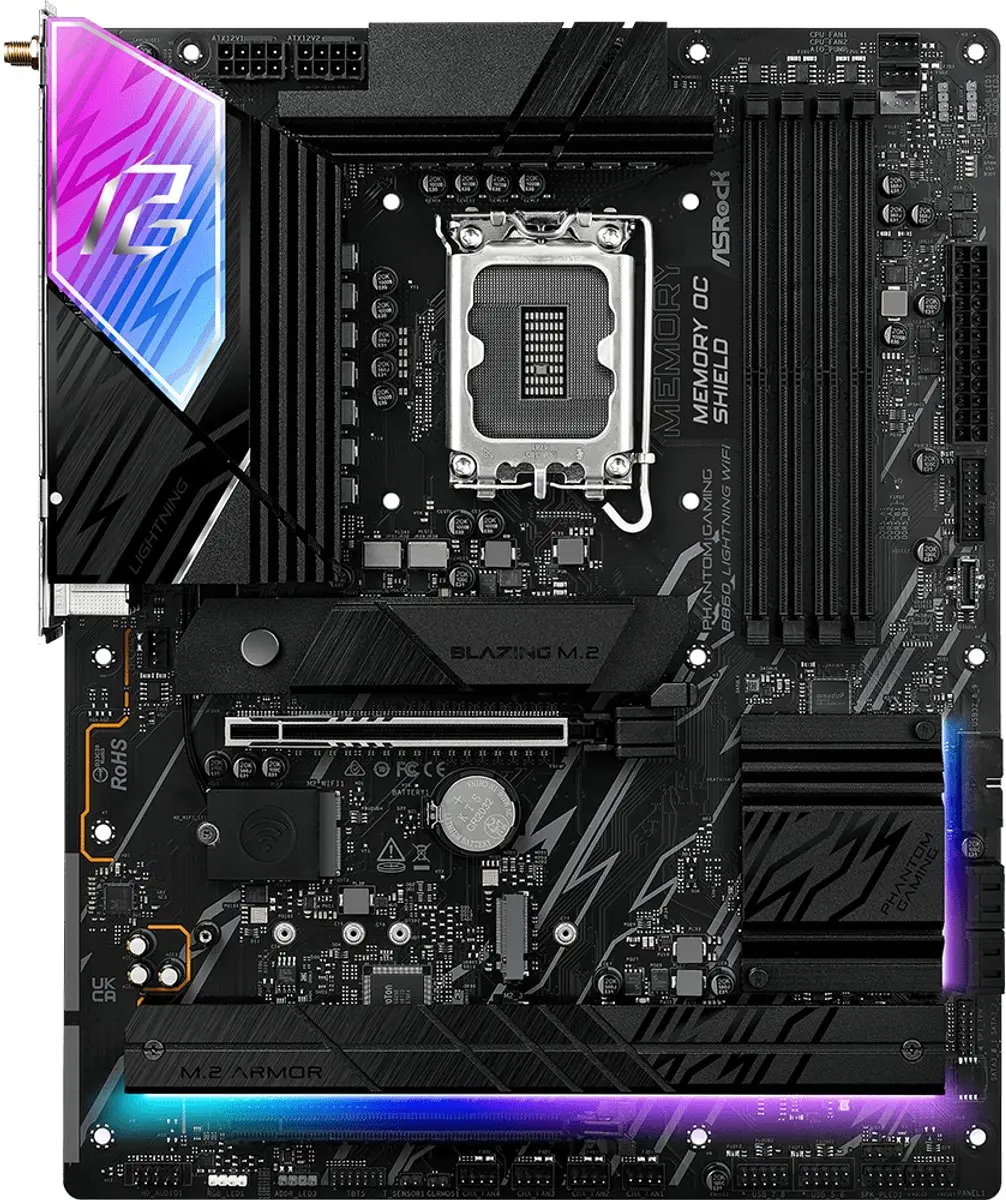 ASRock B860 Lightning WiFi ATX Moederbord - LGA 1851
