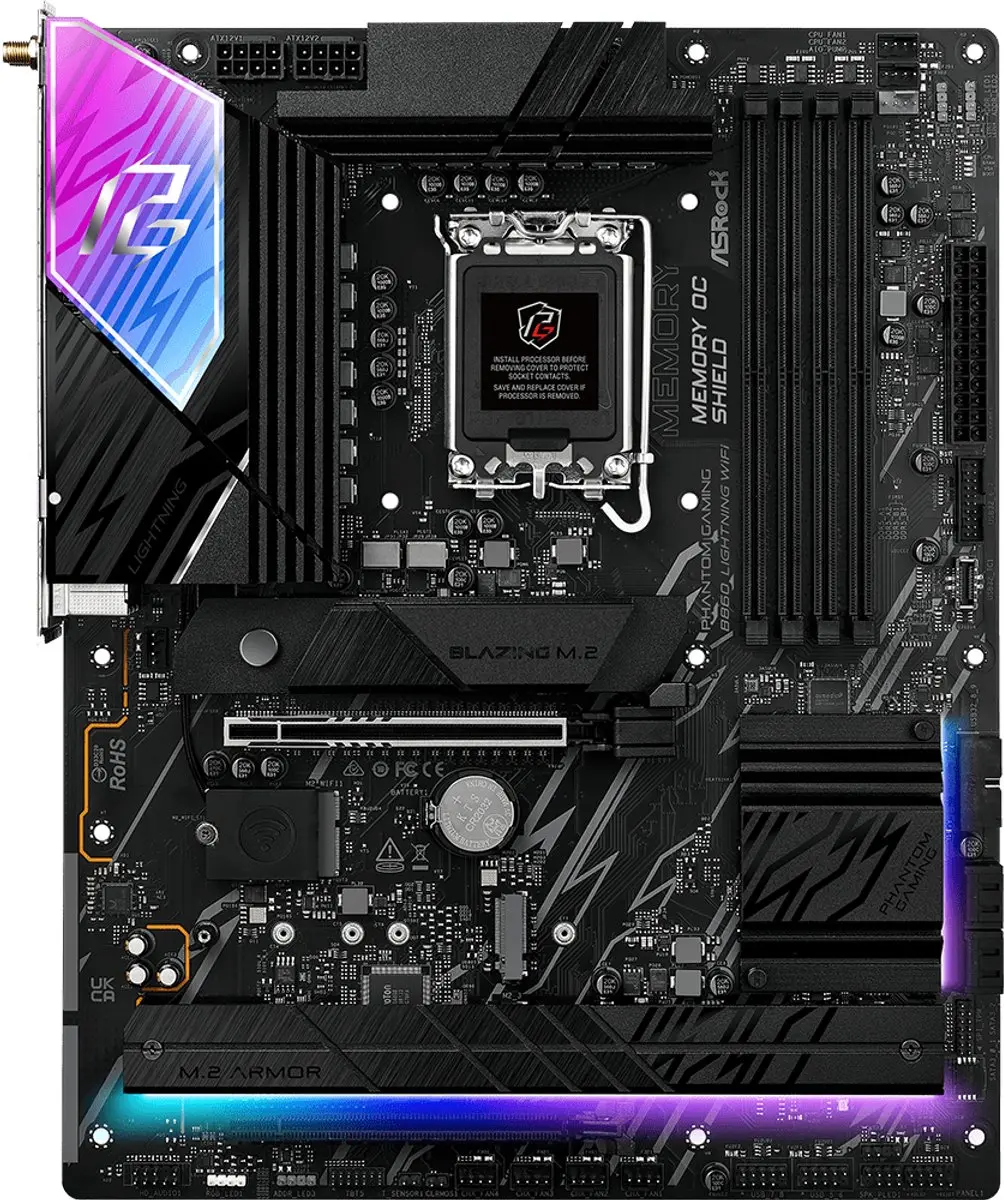 ASRock B860 Lightning WiFi ATX Moederbord - LGA 1851 - afbeelding 6 van 6
