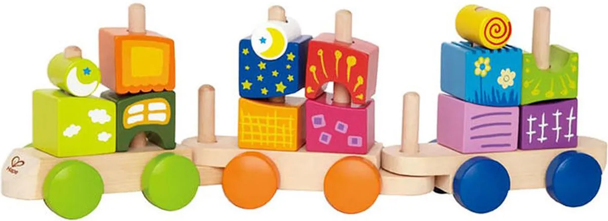 Hape Fantasiebausteine Eisenbahn E0417 - Bouwset - Multicolor - afbeelding 6 van 6