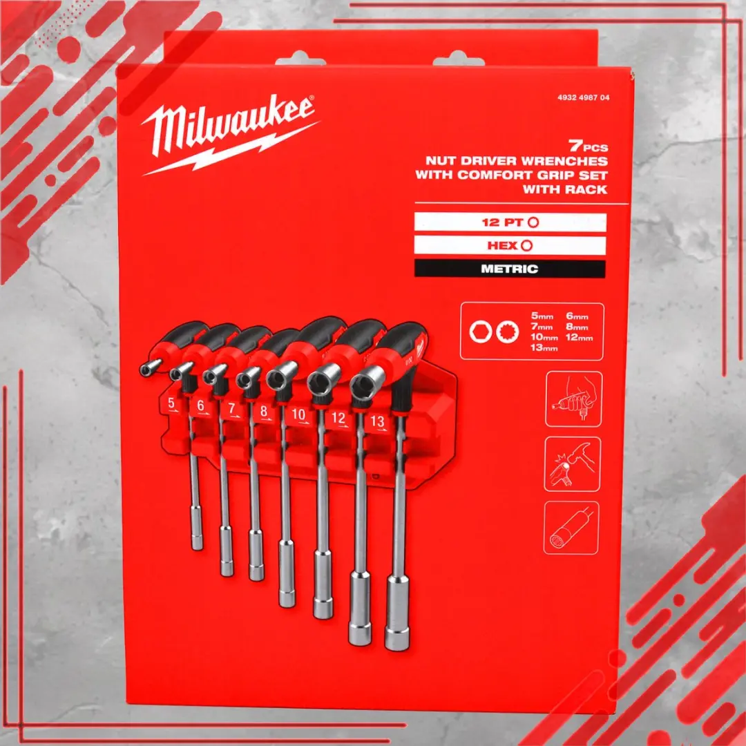 Milwaukee Doppelgrip Dopset 7-delig 5-13mm