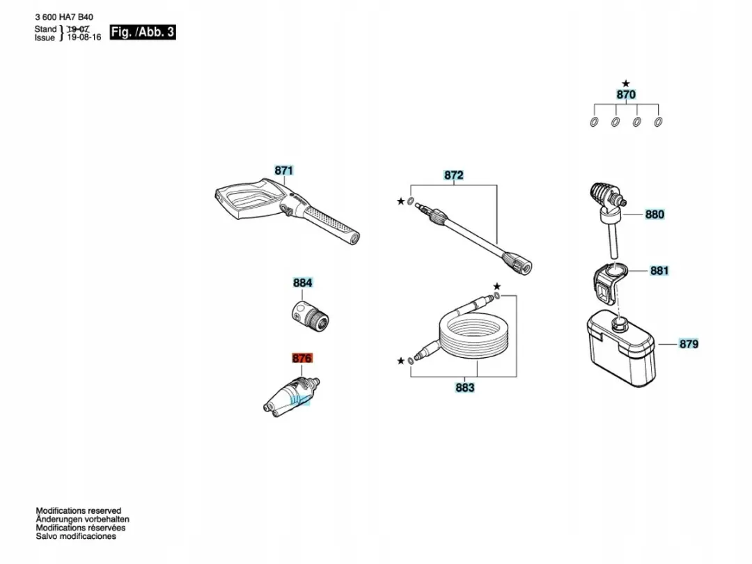 Bosch Turbo Mondstuk 3-in-1 voor UniversalAquatak 130