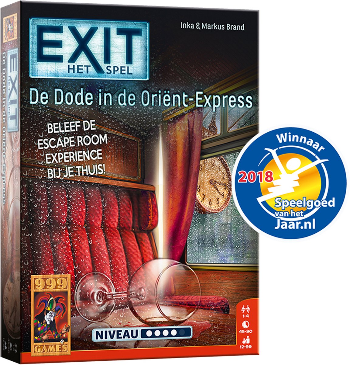 999 Games - EXIT - De dode in de Orient Express - Breinbreker - Escape Room Spel