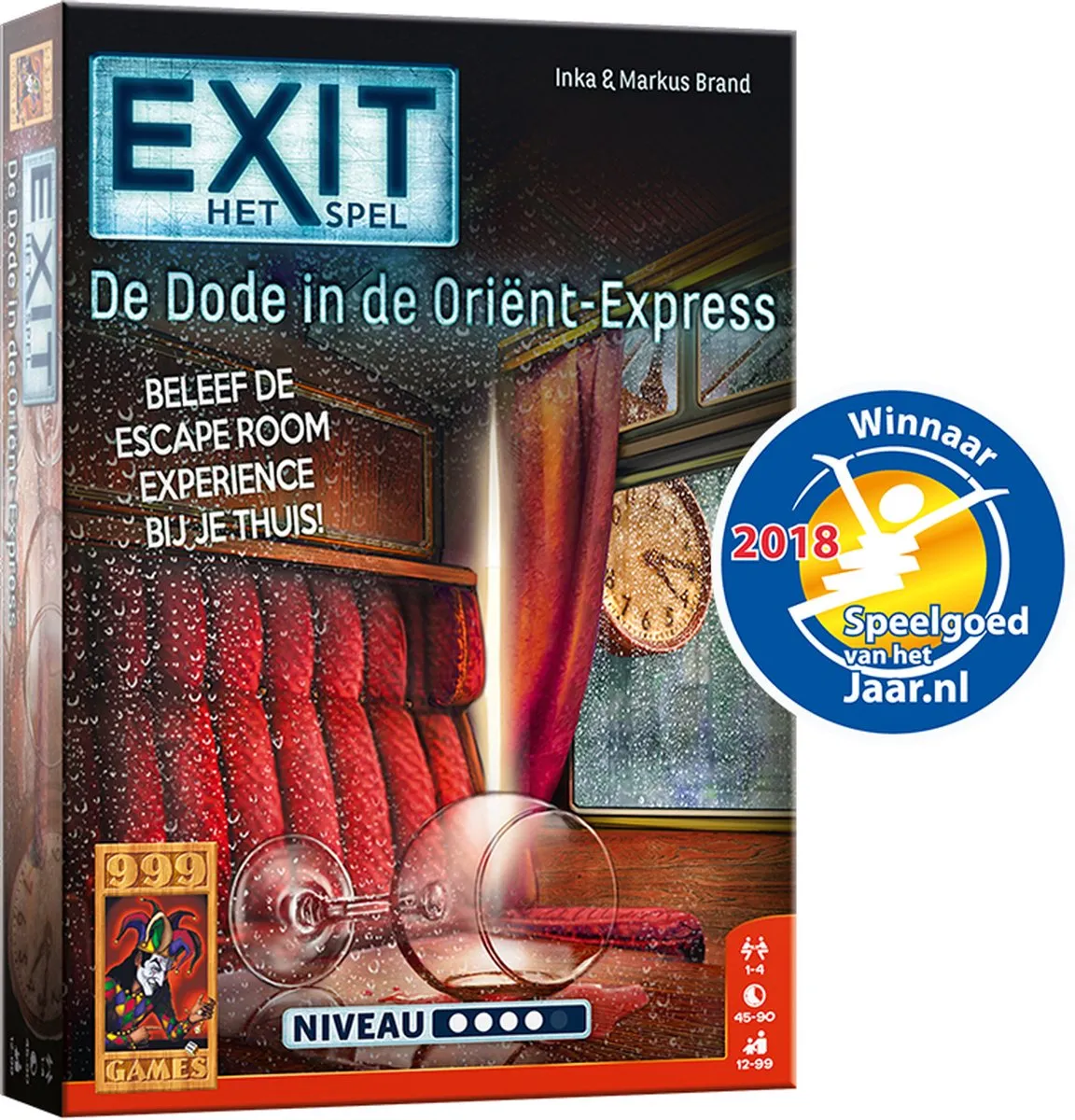 999 Games EXIT De dode in de Orient Express - Breinbreker - 1-4 Spelers
