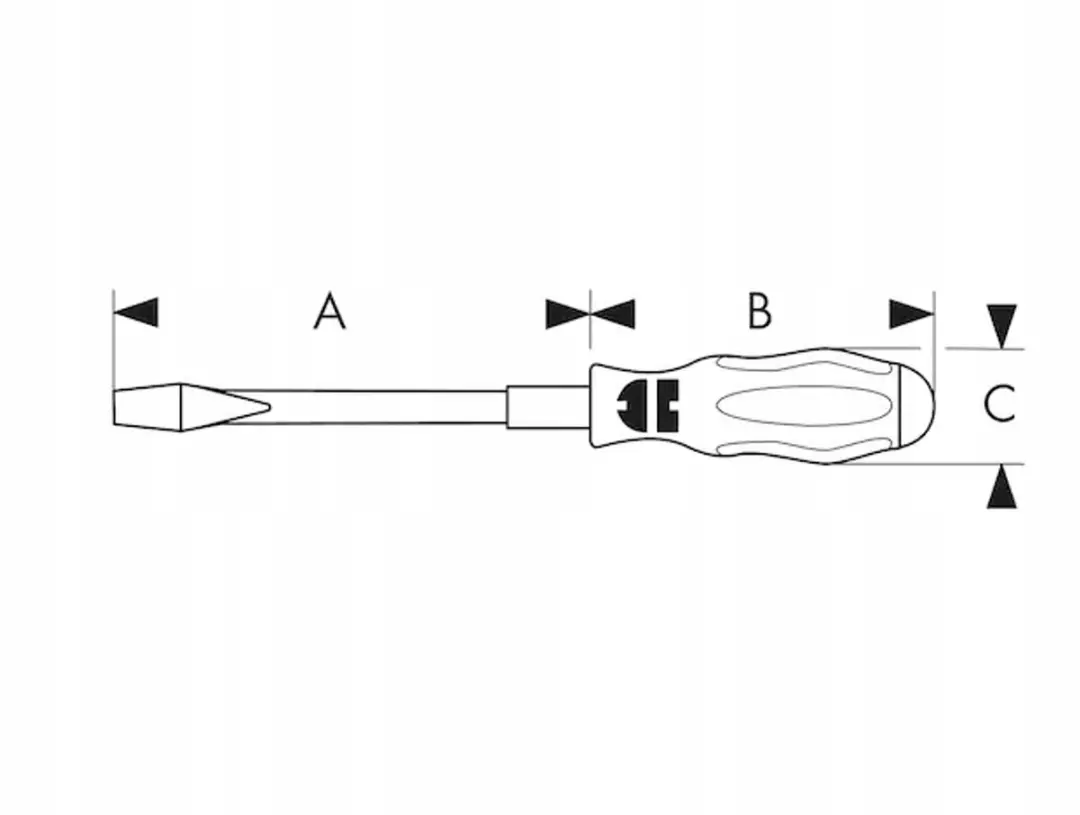 Würth VDE Platte Schroevendraaier 0,8x4x100mm - Geïsoleerd