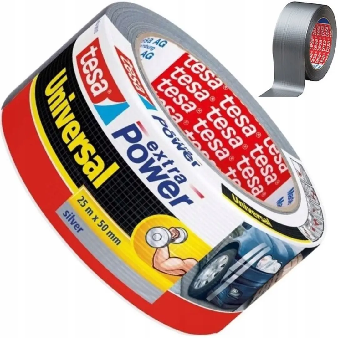 Tesa Extra Power Universele Reparatietape 50mm x 30m - Zilver