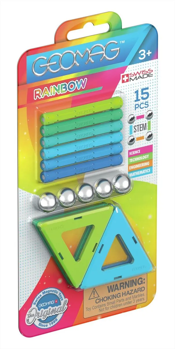 Geomag Rainbow Blister - 15 Delig Multicolor - afbeelding 4 van 4