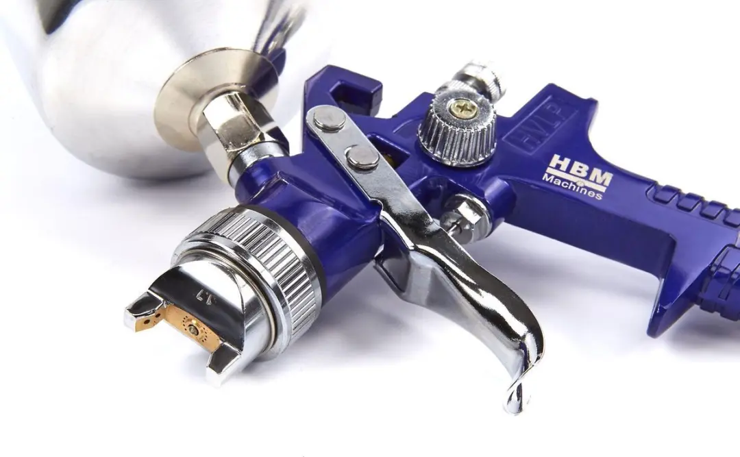 HBM 8-delige Verfspuitenset Toolsidee - 0.60L - Aluminium Beker