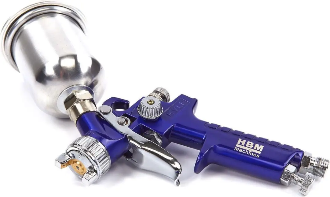 HBM 8-delige Verfspuitenset Toolsidee - 0.60L - Aluminium Beker - afbeelding 6 van 6