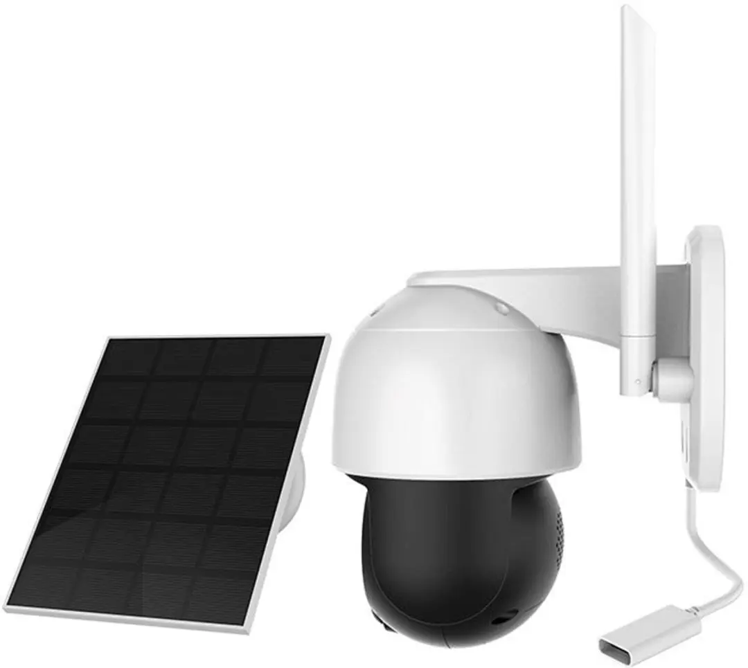 Foscam B4 Outdoor IP Camera 4MP - Draadloos & Zonnepaneel - Zwart