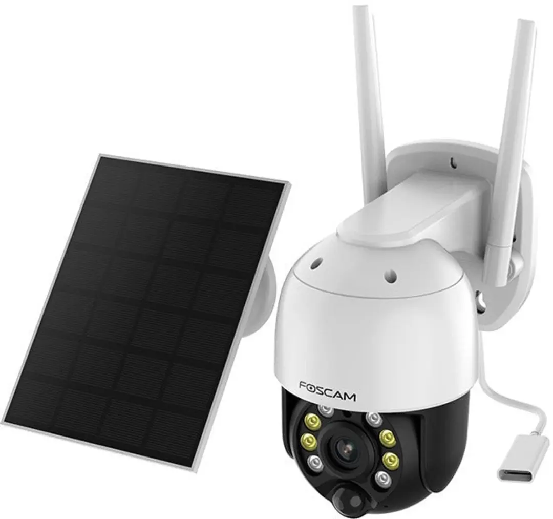 Foscam B4 Outdoor IP Camera 4MP - Draadloos & Zonnepaneel - Zwart