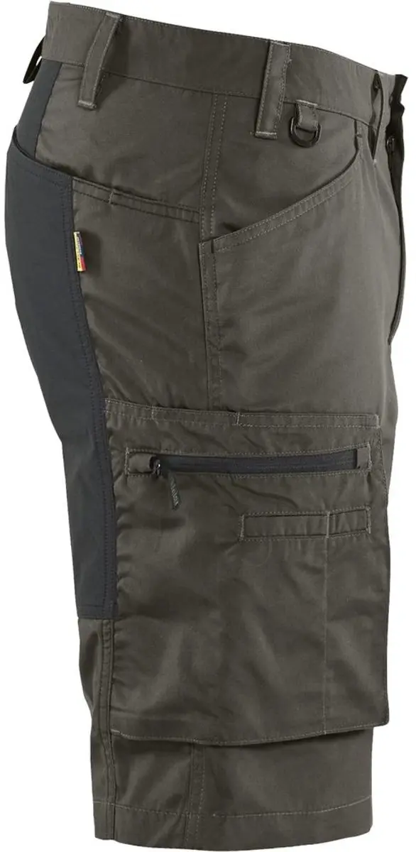 Blåkläder Service Short Stretch 1449-1845 Werkbroek - 60 - Groen/Zwart