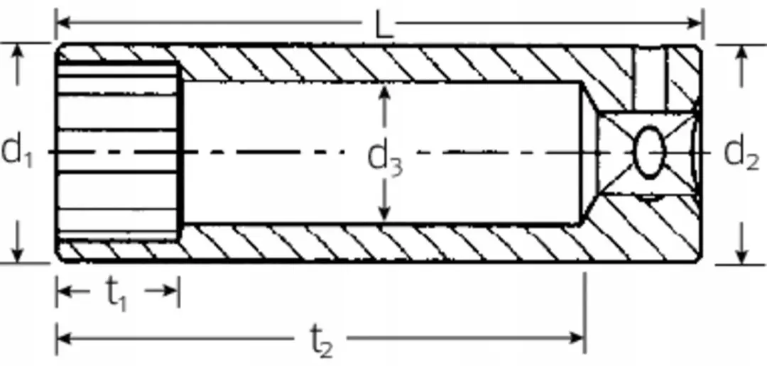 Stahlwille 1/4" Diepe Dopsleutel AS Aandrijving