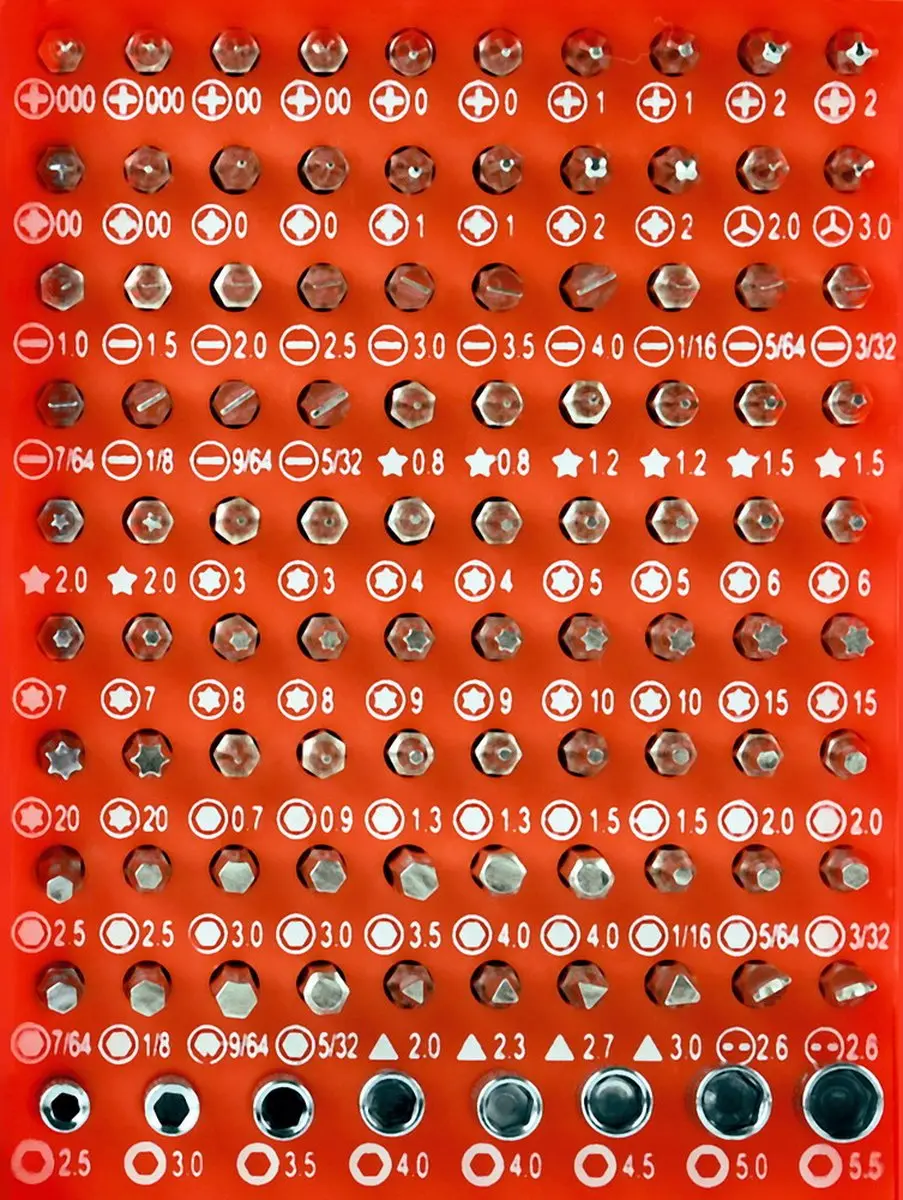 Cablexpert TK-SD-07 Precisie Bitset 108-delig - Rood