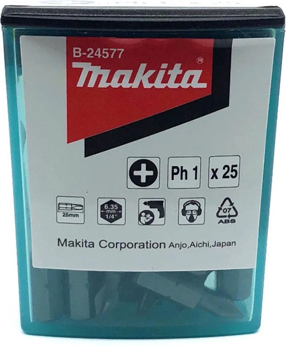 Makita Bitset PH1 - 25 Stuks