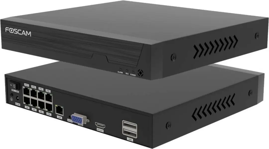 Foscam FNA108E-B4-2T-B Beveiligingscamera Set - 4x 8MP PoE - 2TB Wit