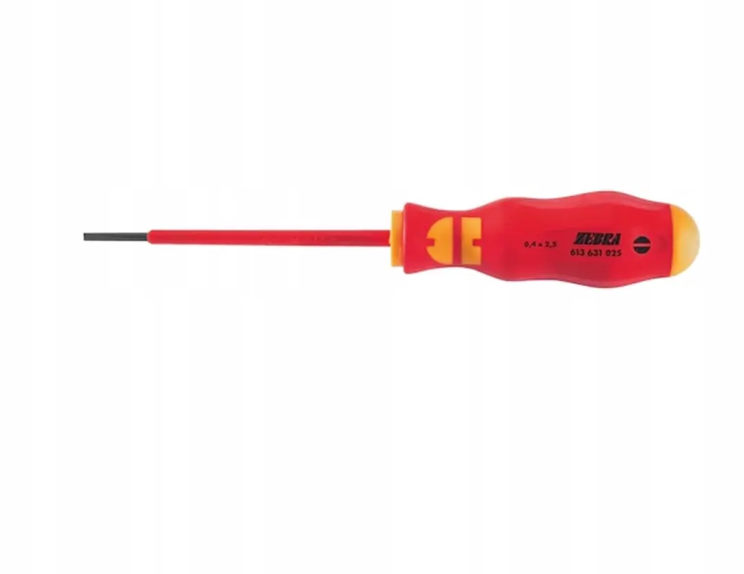 Würth Zebra VDE Platte Schroevendraaier 0,4x2,5x80mm - Geïsoleerd