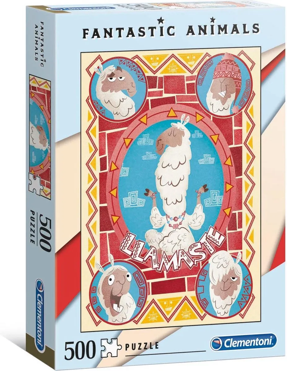 Clementoni Fantastic Animals Llama Puzzle 500 Stuks - Multi - afbeelding 6 van 6