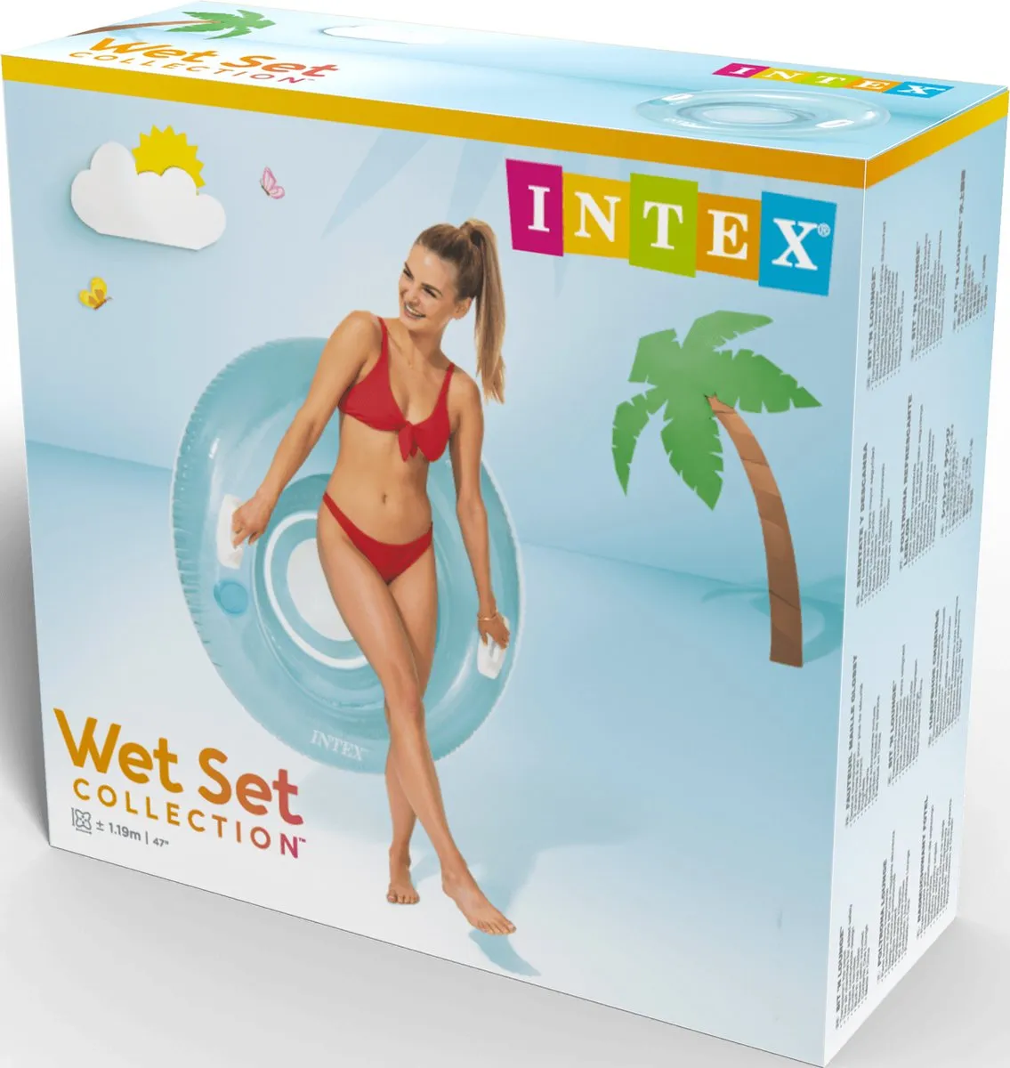 Intex Sit 'N Lounge 58883EU - Blauw/Rood