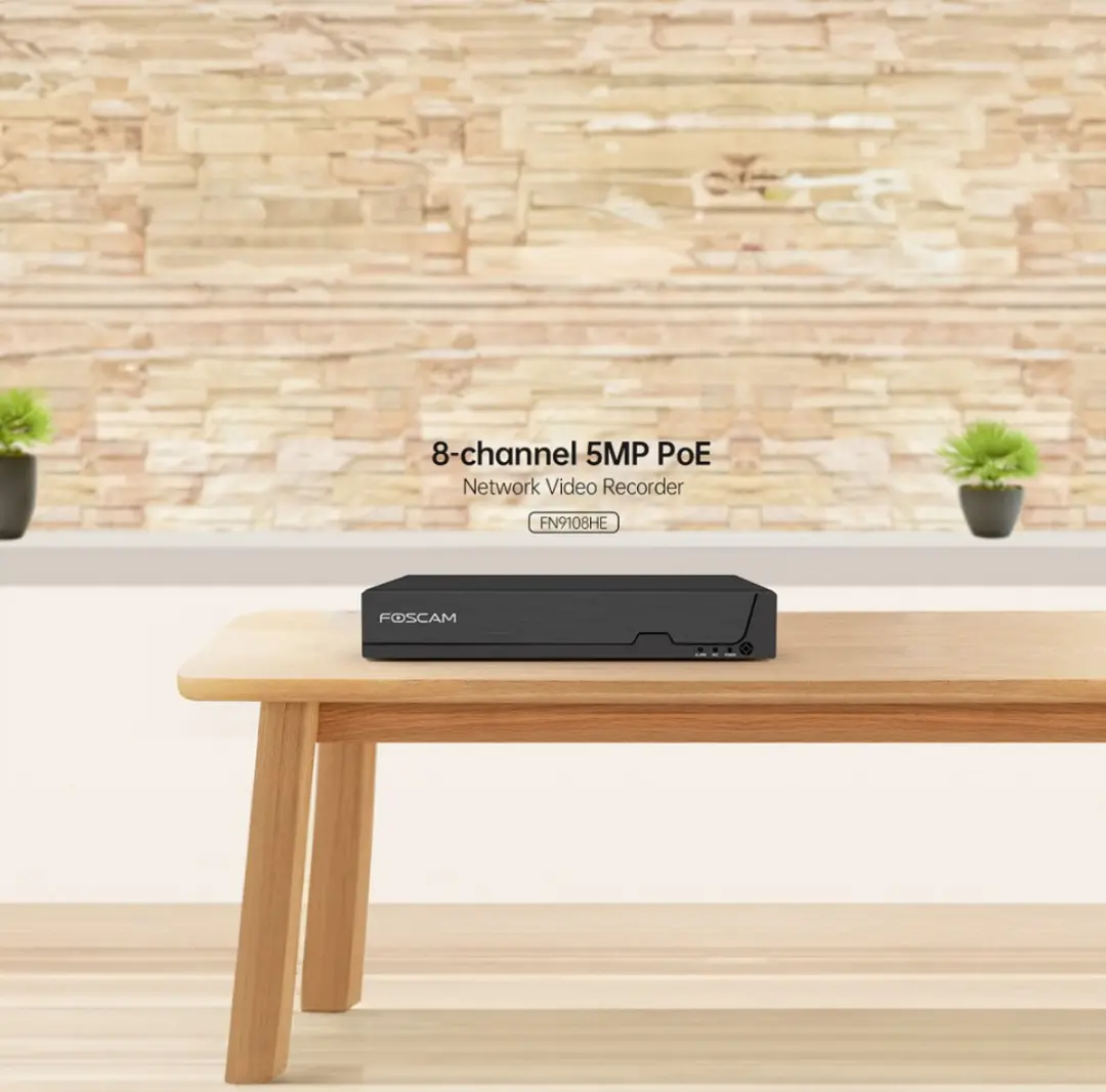 Foscam FN9108H NVR 8 Kanalen 5MP - Zwart