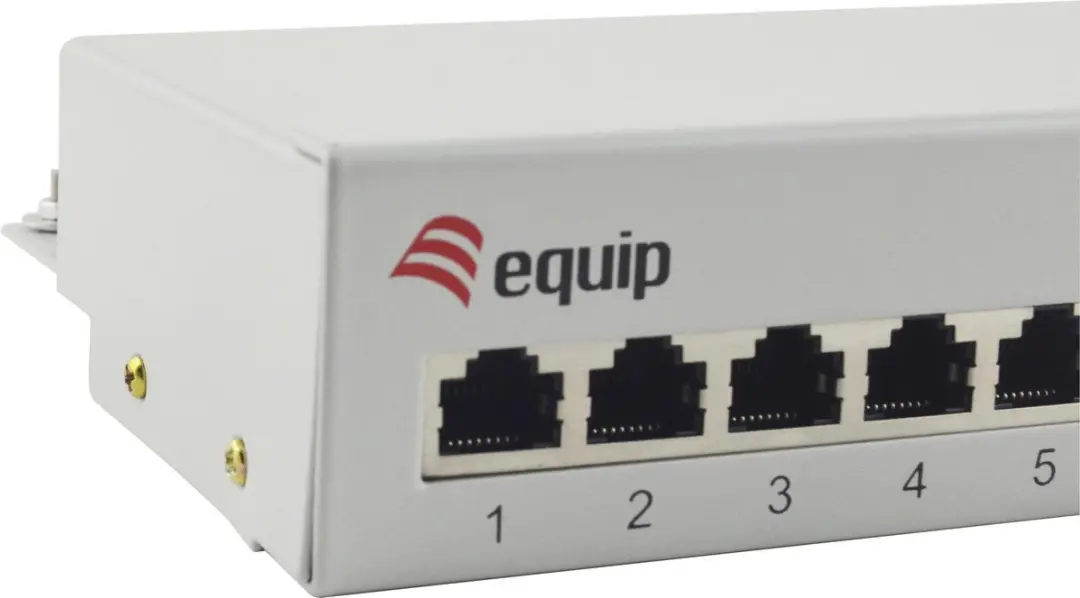 Patchpanel 12x RJ45 Cat6 Desktop grau
