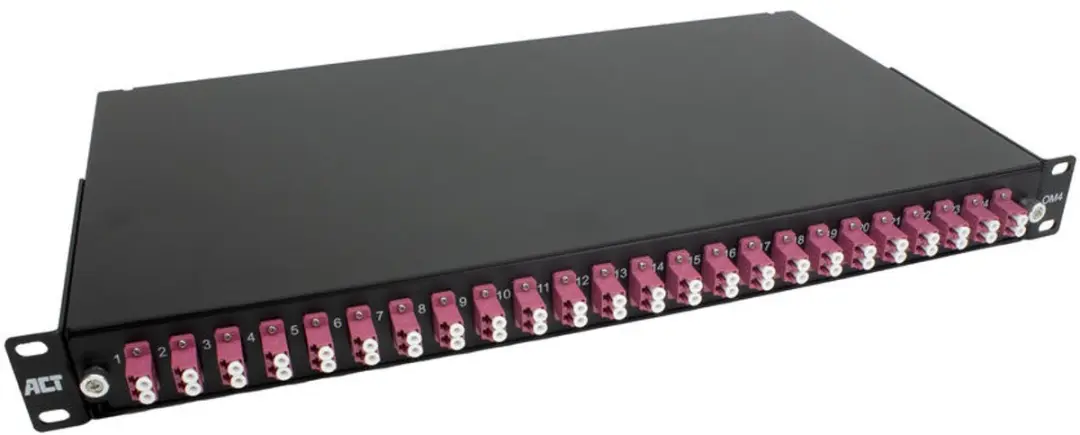 ACT Fiber panel 24 x duplex LC multimode OM4