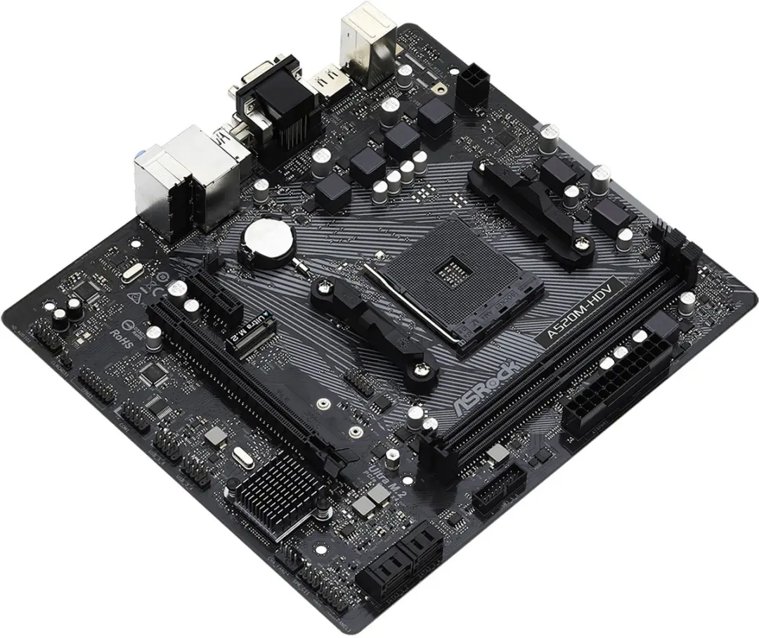 ASRock A520-HDV Moederbord - AM4 mATX