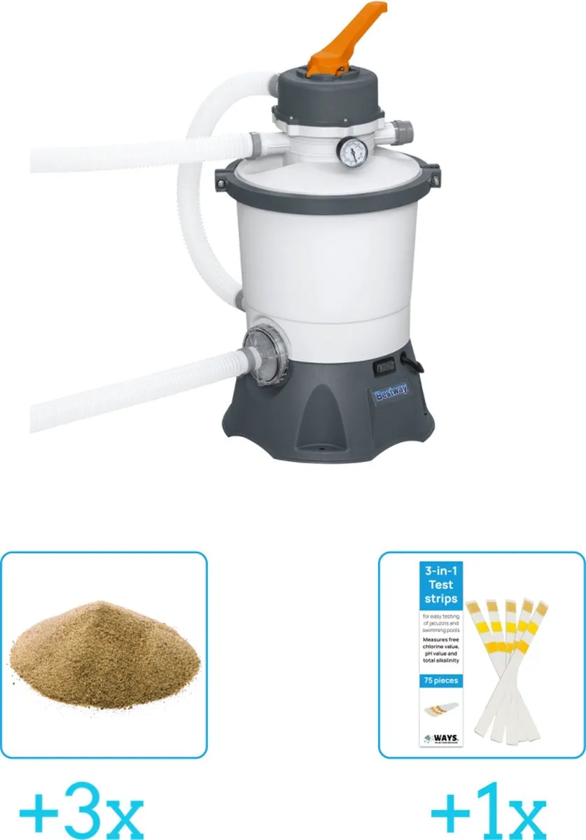 Bestway Zandfilterpomp 58515-Wit 3028 l/h