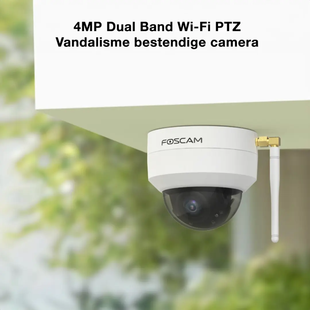 Foscam D4Z Beveiligingscamera 4MP PTZ - Wit