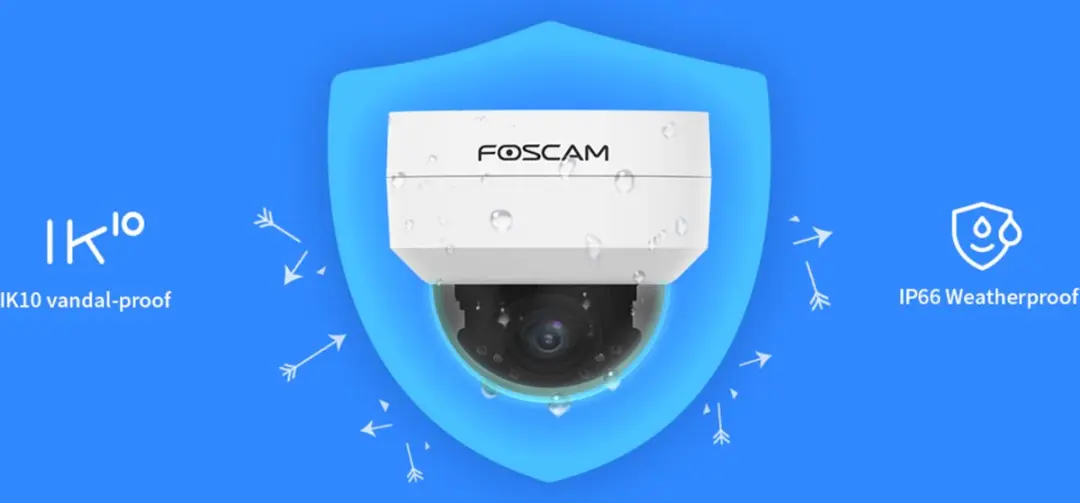 Foscam D4Z Beveiligingscamera 4MP PTZ - Wit