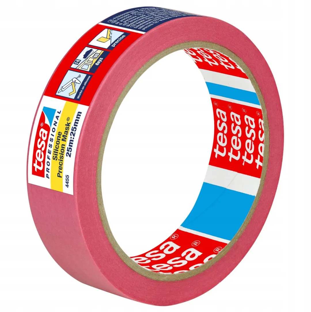 Tesa Precision Mask 4455 Siliconen Afplaktape 25mm x 25m