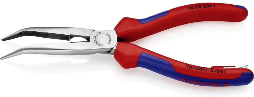 Knipex 26 22 200 Werkplaats Platte rondbektang 200mm