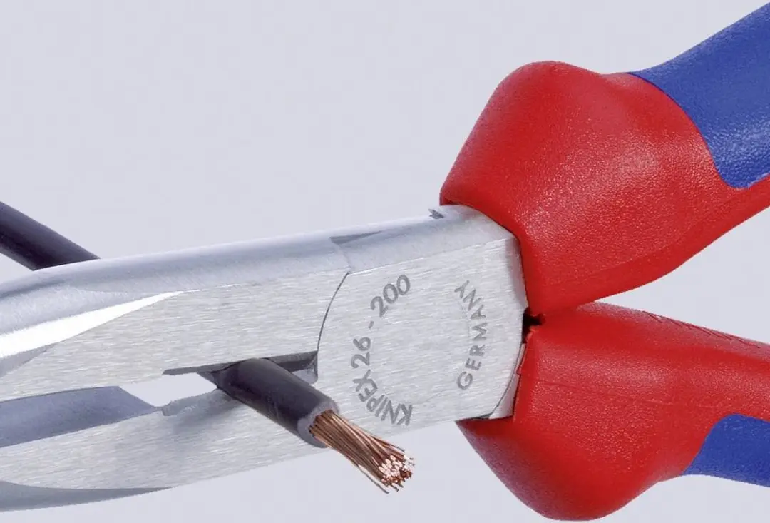 Knipex 26 22 200 Werkplaats Platte rondbektang 200mm